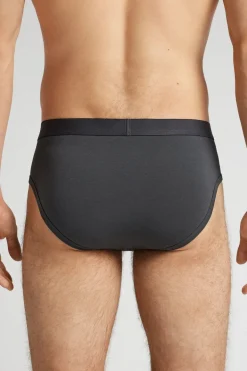 Cotton Briefs with Exposed Elastic