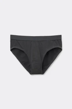 Cotton Briefs with Exposed Elastic