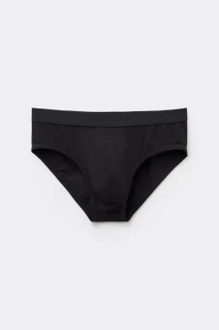 Cotton Briefs with Exposed Elastic