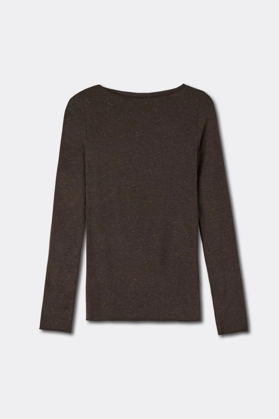 Crewneck Top in Modal Light with Cashmere Lamé