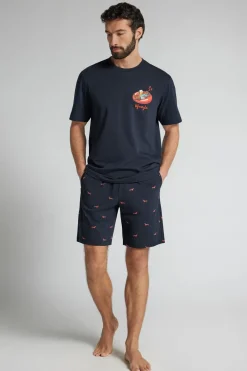 Dachshund Print Cotton Jersey Short Pajamas