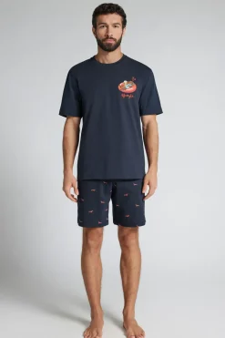 Dachshund Print Cotton Jersey Short Pajamas