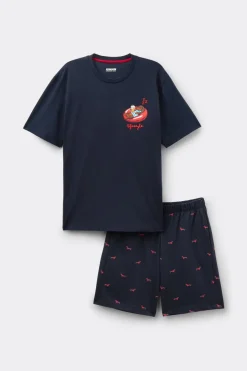 Dachshund Print Cotton Jersey Short Pajamas