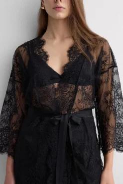 Elegance Embodied Lace Robe