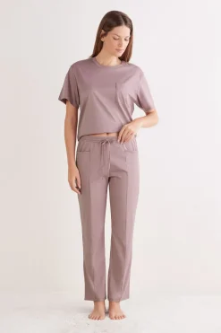 Elevated Cotton Full Length Cotton Pants