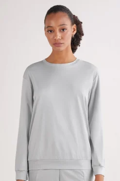 Elevated Cotton Long Sleeve Top in Cotton