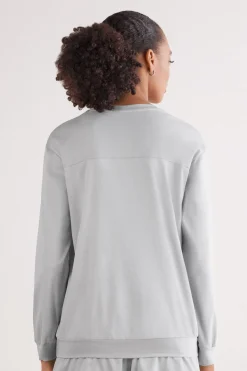 Elevated Cotton Long Sleeve Top in Cotton