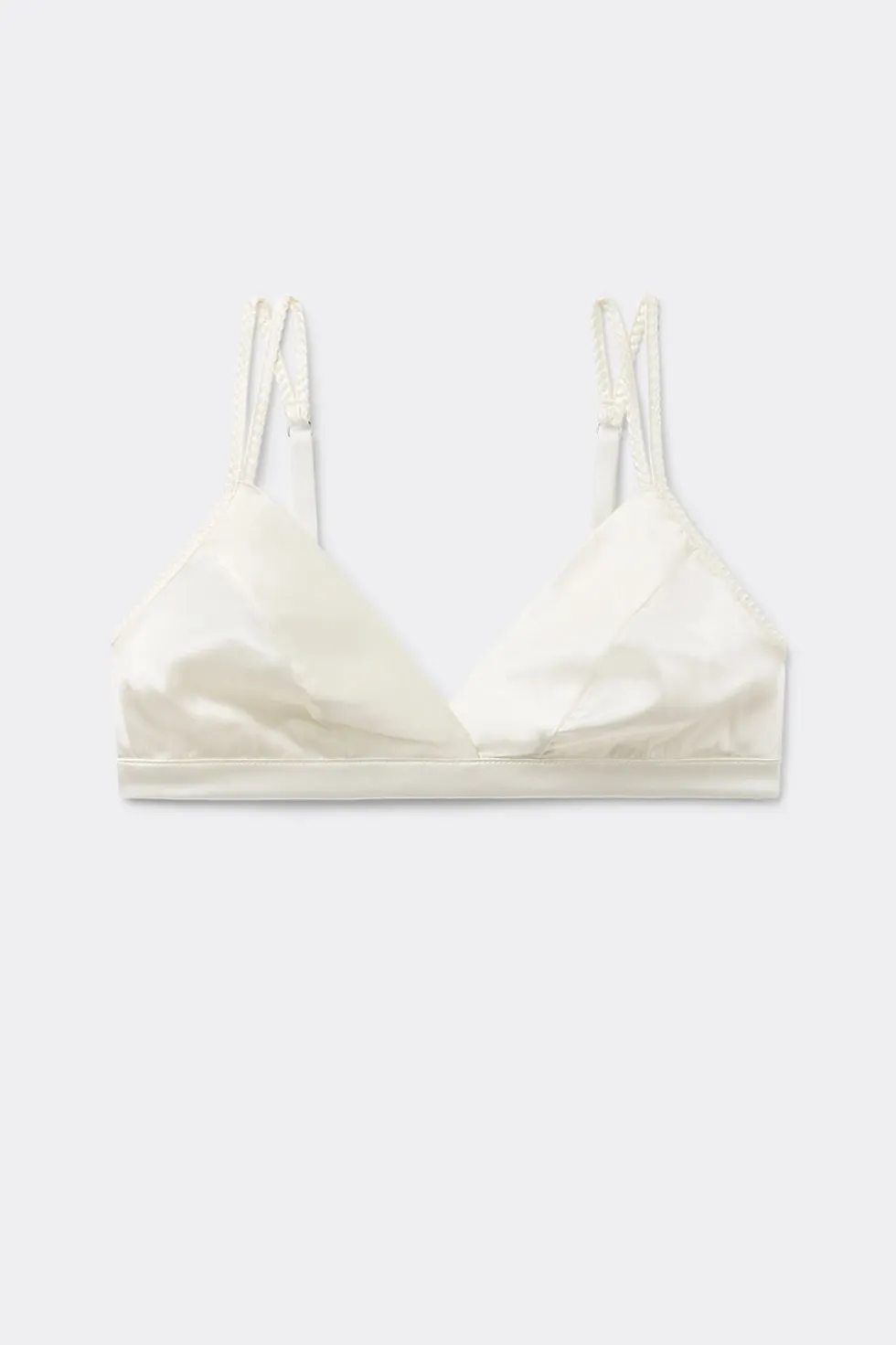 Emma Refined Everyday Bralette Triangle Bra in Silk