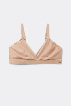 Emma Triangle Bra in Natural Cotton