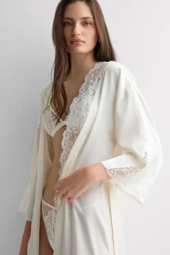Ethereal Embrace Long Silk Robe