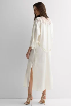 Ethereal Embrace Long Silk Robe