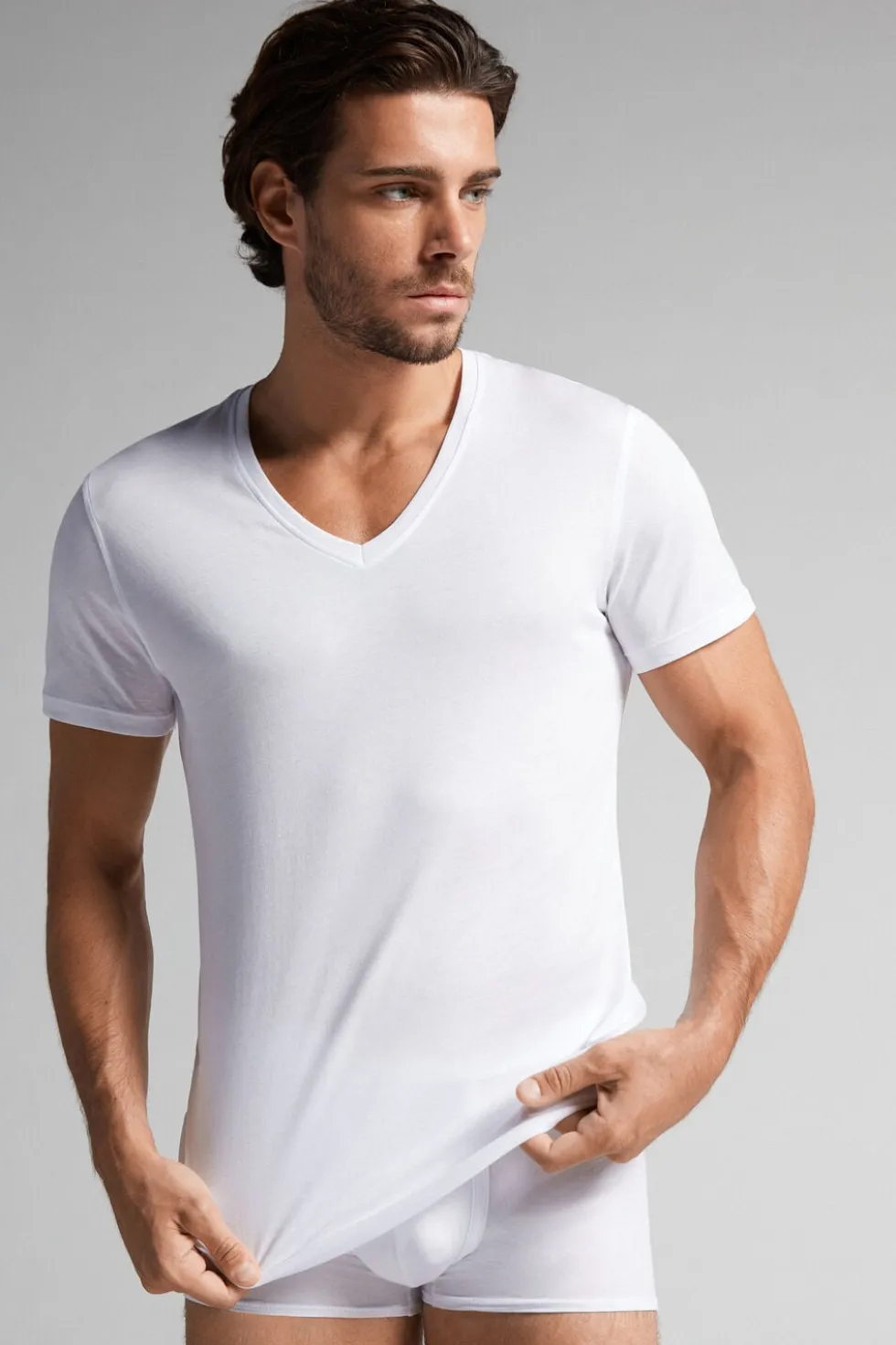 Extrafine Superior Cotton V-Neck T-Shirt