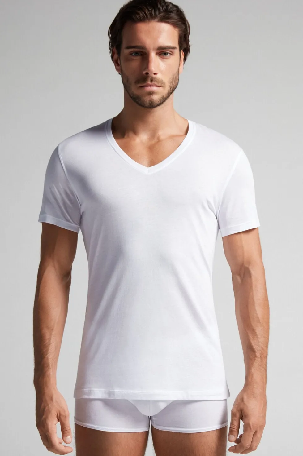 Extrafine Superior Cotton V-Neck T-Shirt