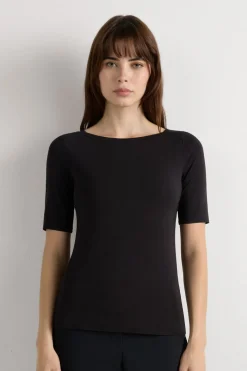 Fresh Bamboo Bateau Neck Top