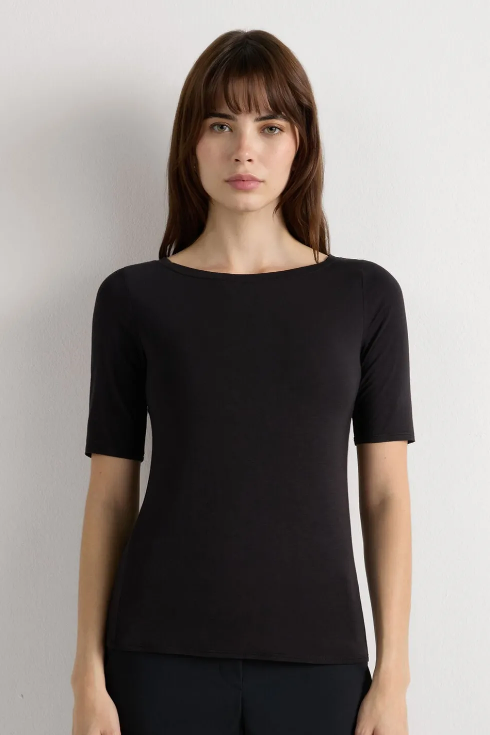Fresh Bamboo Bateau Neck Top
