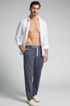 Full Length Linen and Cotton Pants