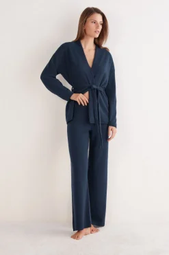 Full Length Palazzo Pants in 100% Cashmere