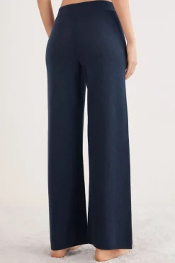 Full Length Palazzo Pants in 100% Cashmere
