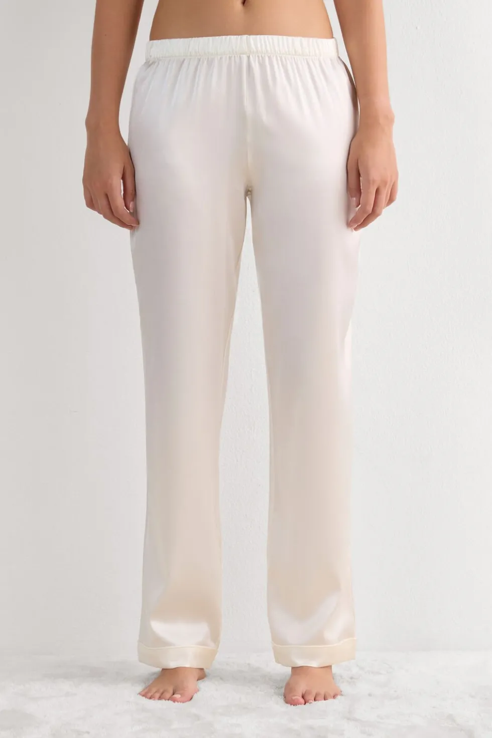 Full Length Silk Pants