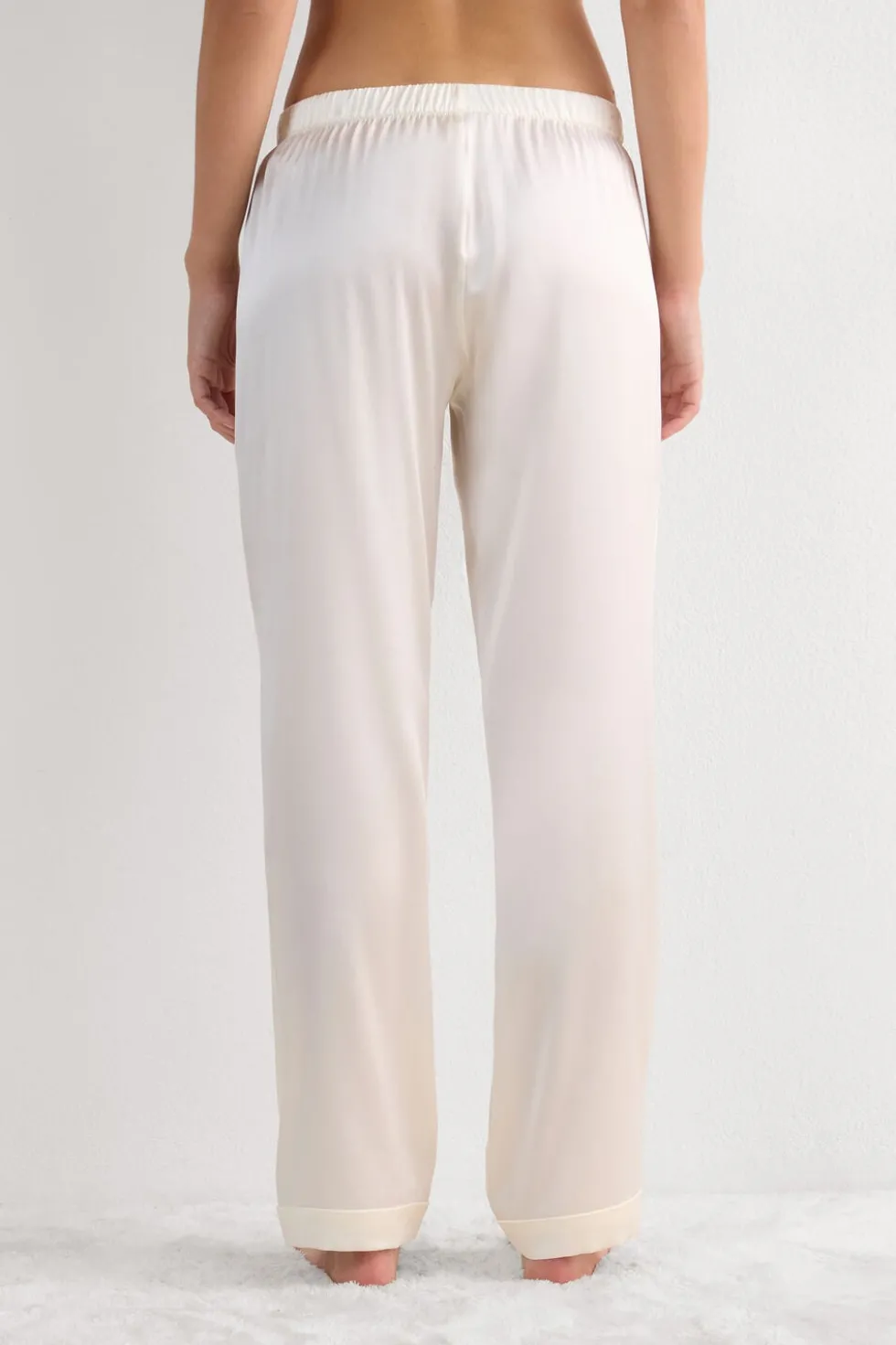 Full Length Silk Pants