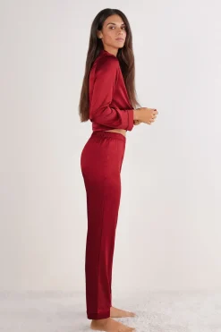 Full Length Silk Pants