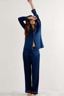 Full Length Silk Pants