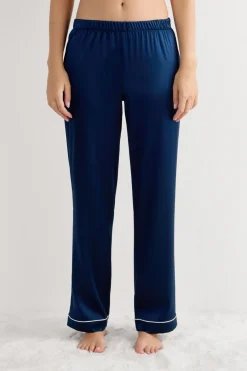Full Length Silk Pants