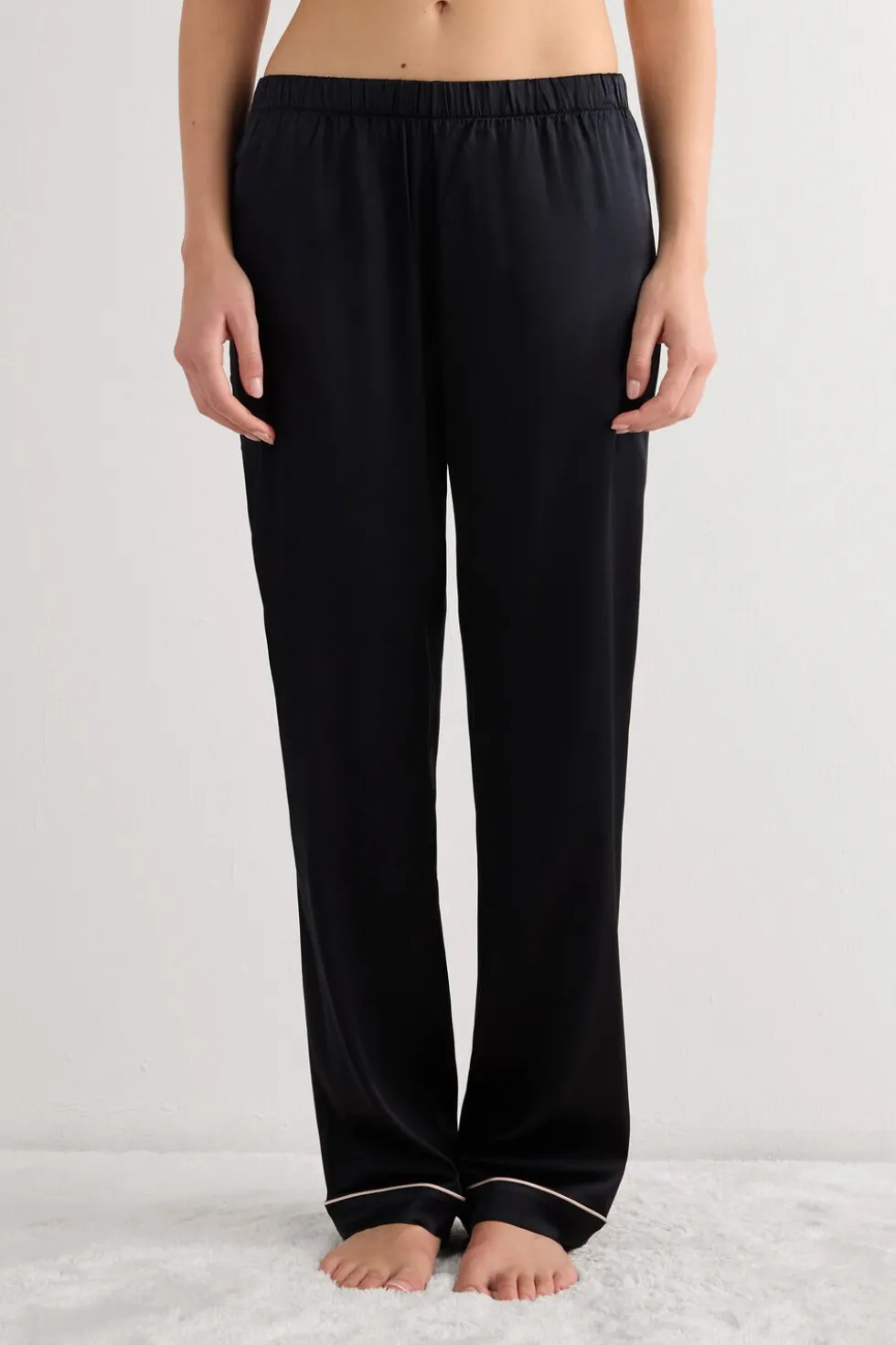 Full Length Silk Pants
