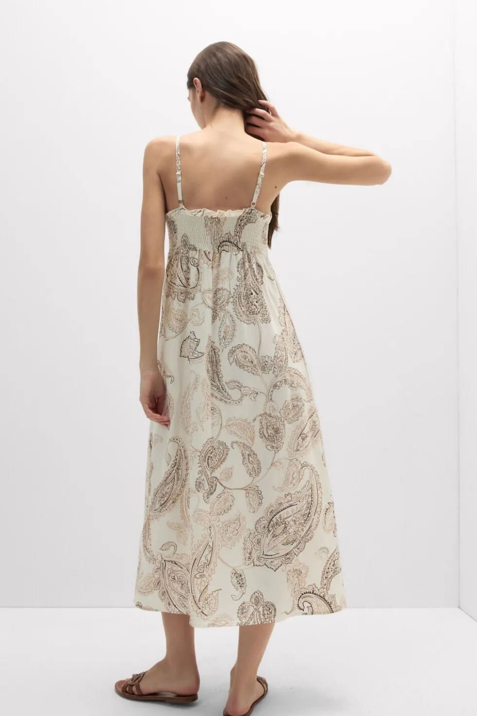 Get Noticed Long Woven Slip Dress