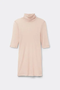 High Collar Top in Ultranatural with Cashmere