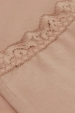 High Rise Cotton and Lace Hipsters