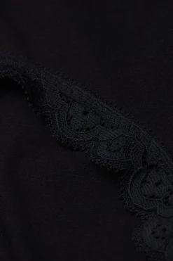 High Rise Cotton and Lace Hipsters