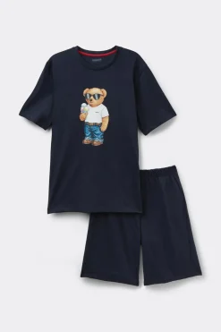 Ice Cream Print Short Cotton Pajamas