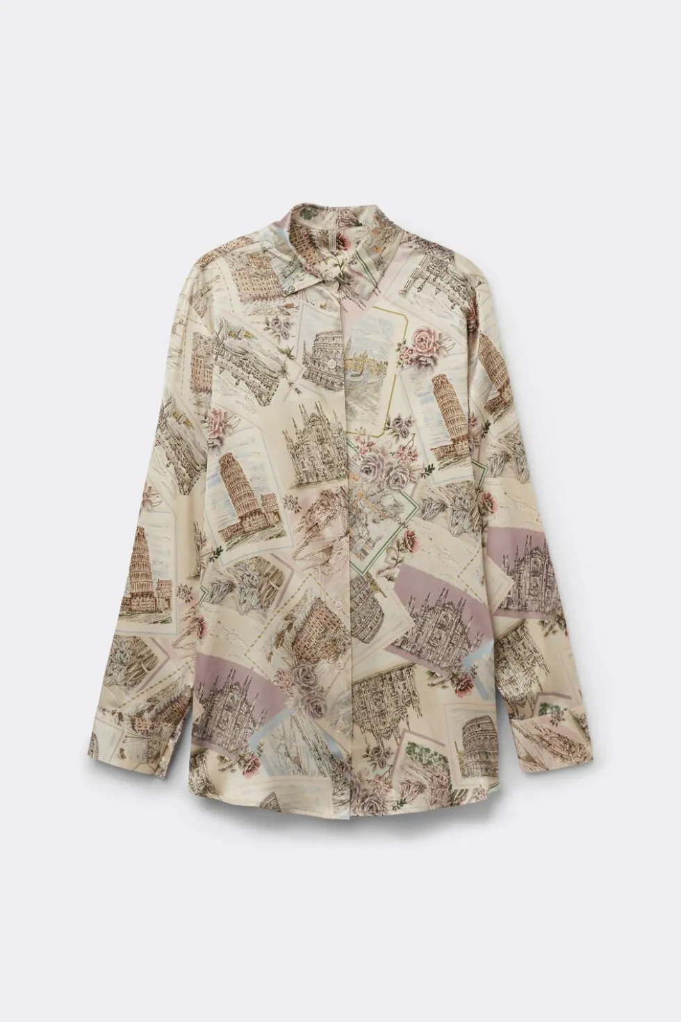 La Dolce Vita Printed Shirt in Silk