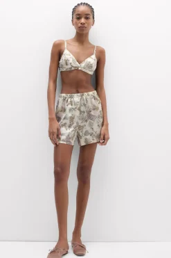 La Dolce Vita Printed Shorts in Silk
