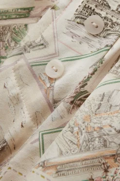 La Dolce Vita Printed Shorts in Silk