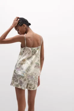 La Dolce Vita Printed Top in Silk
