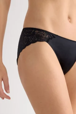 Lace and Silk Bikini Briefs