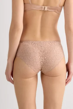 Lace and Silk Bikini Briefs