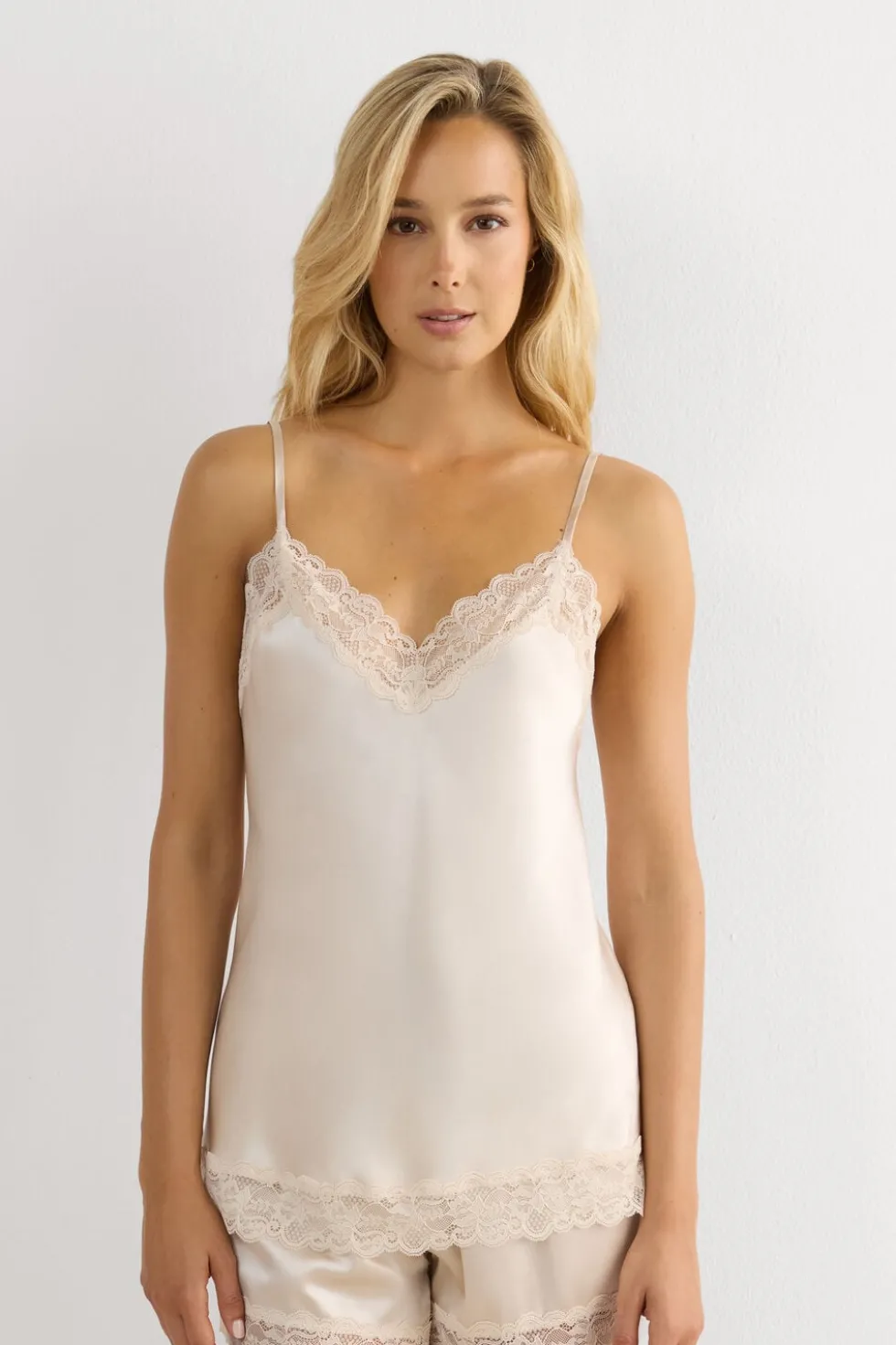 Lace and Silk Top