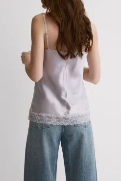 Lace and Silk Top
