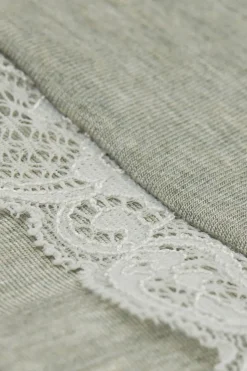 Lace Trim Short Pajamas in Modal