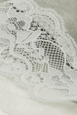 Lace Trim Tank Top Short Pajamas in Modal