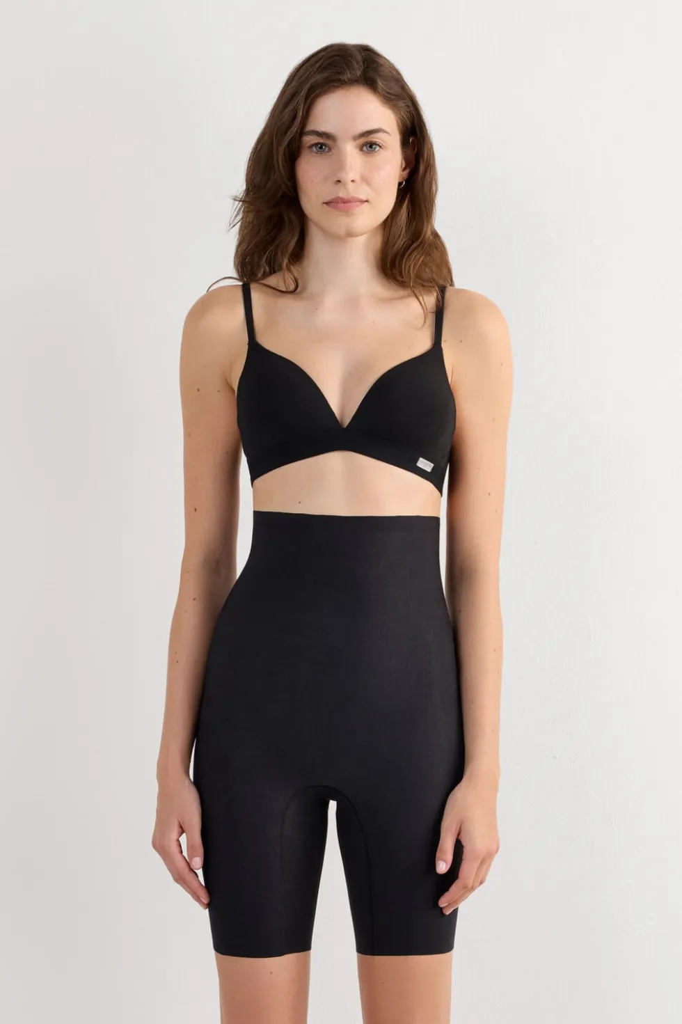 Light Shaping Cotton High Waist Shorts