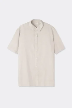 Linen and Cotton Short Sleeve Shirt