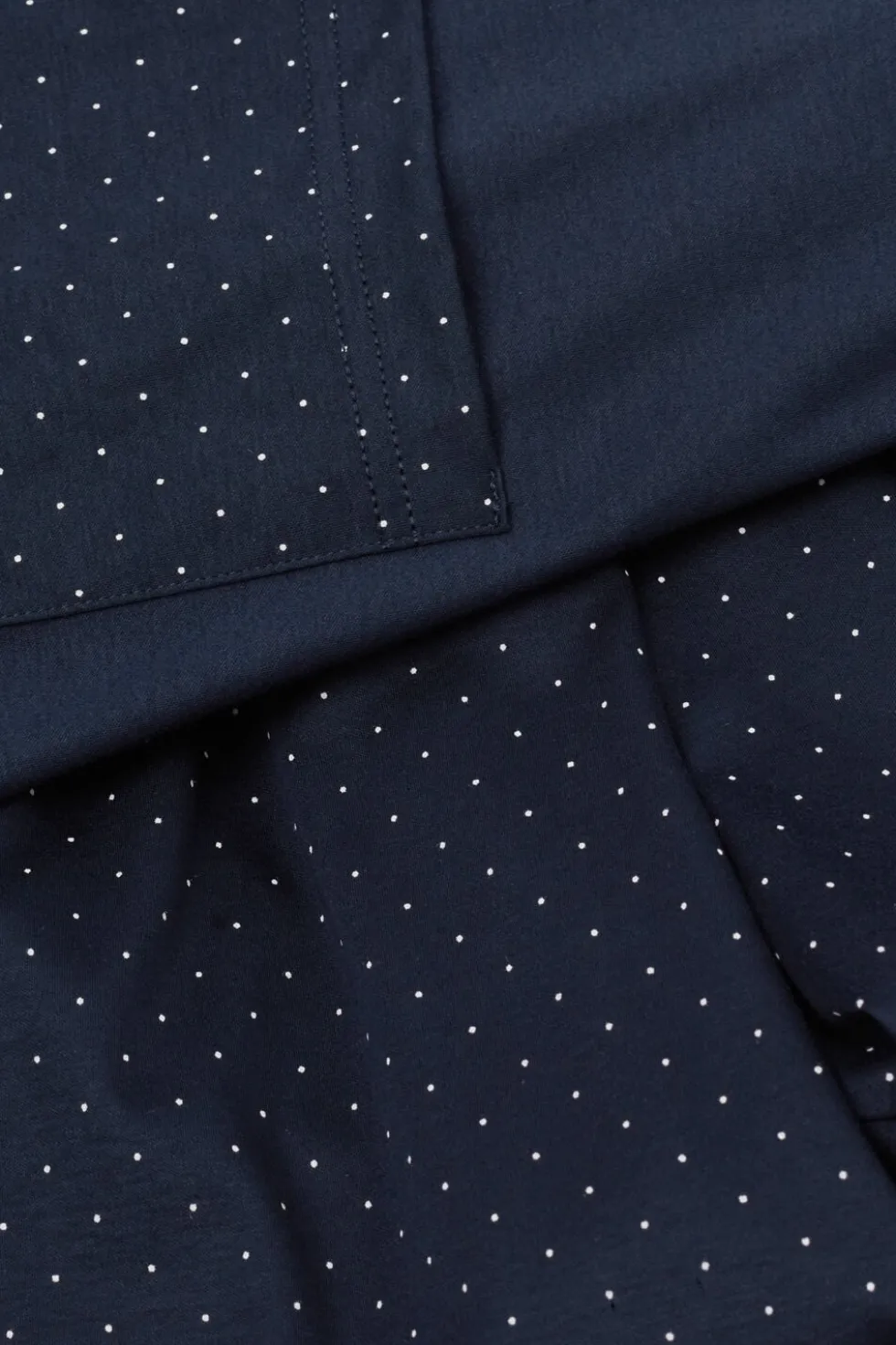 Long Mercerized Cotton Pajamas with Polka Dot Print filo Premium
