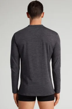 Long-sleeve Crew-Neck Merino-Wool Top