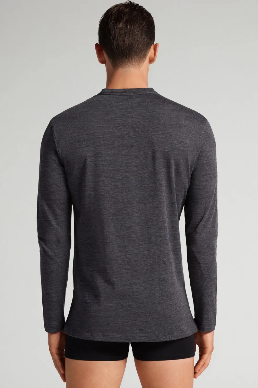 Long-sleeve Crew-Neck Merino-Wool Top