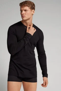Long-sleeve Crew-Neck Merino-Wool Top