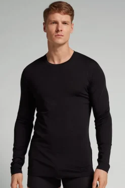 Long-sleeve Crew-Neck Merino-Wool Top